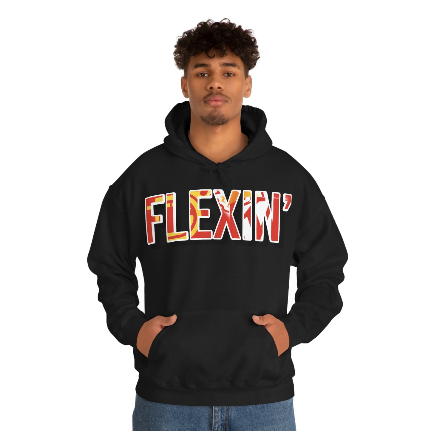 Flexin’- Unisex Heavy Blend™ Hooded Sweatshirt