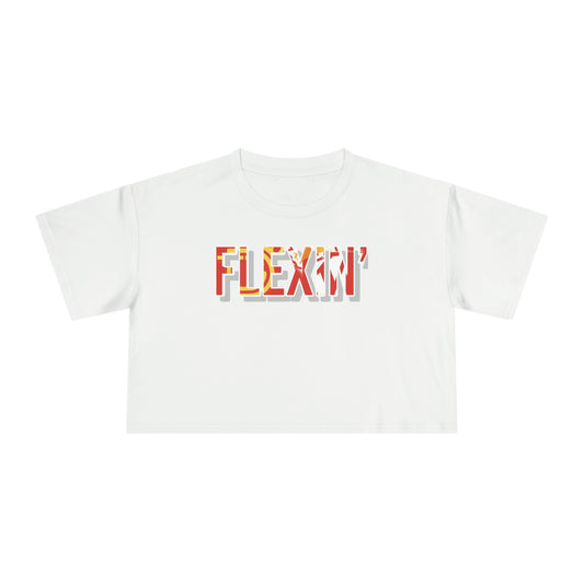 Flexin’ Women's Crop Tee