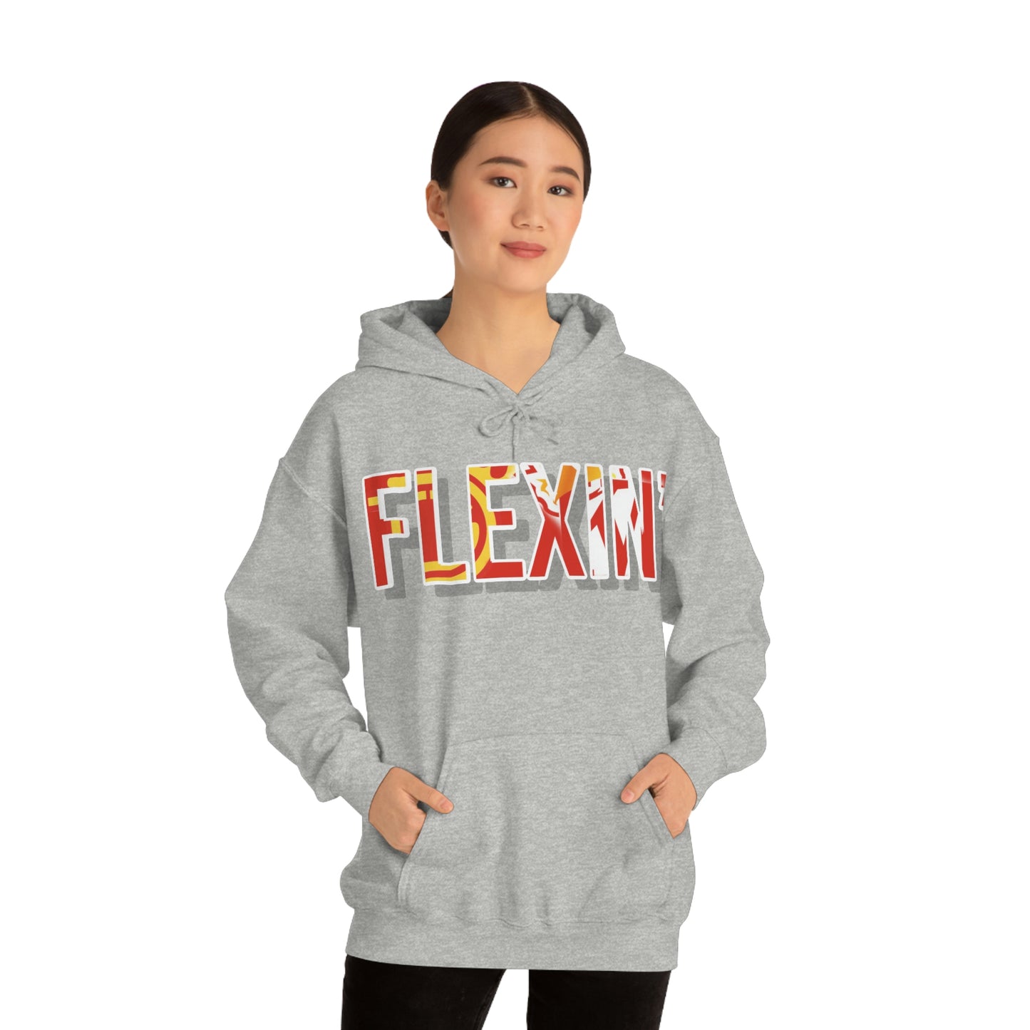 Flexin’- Unisex Heavy Blend™ Hooded Sweatshirt