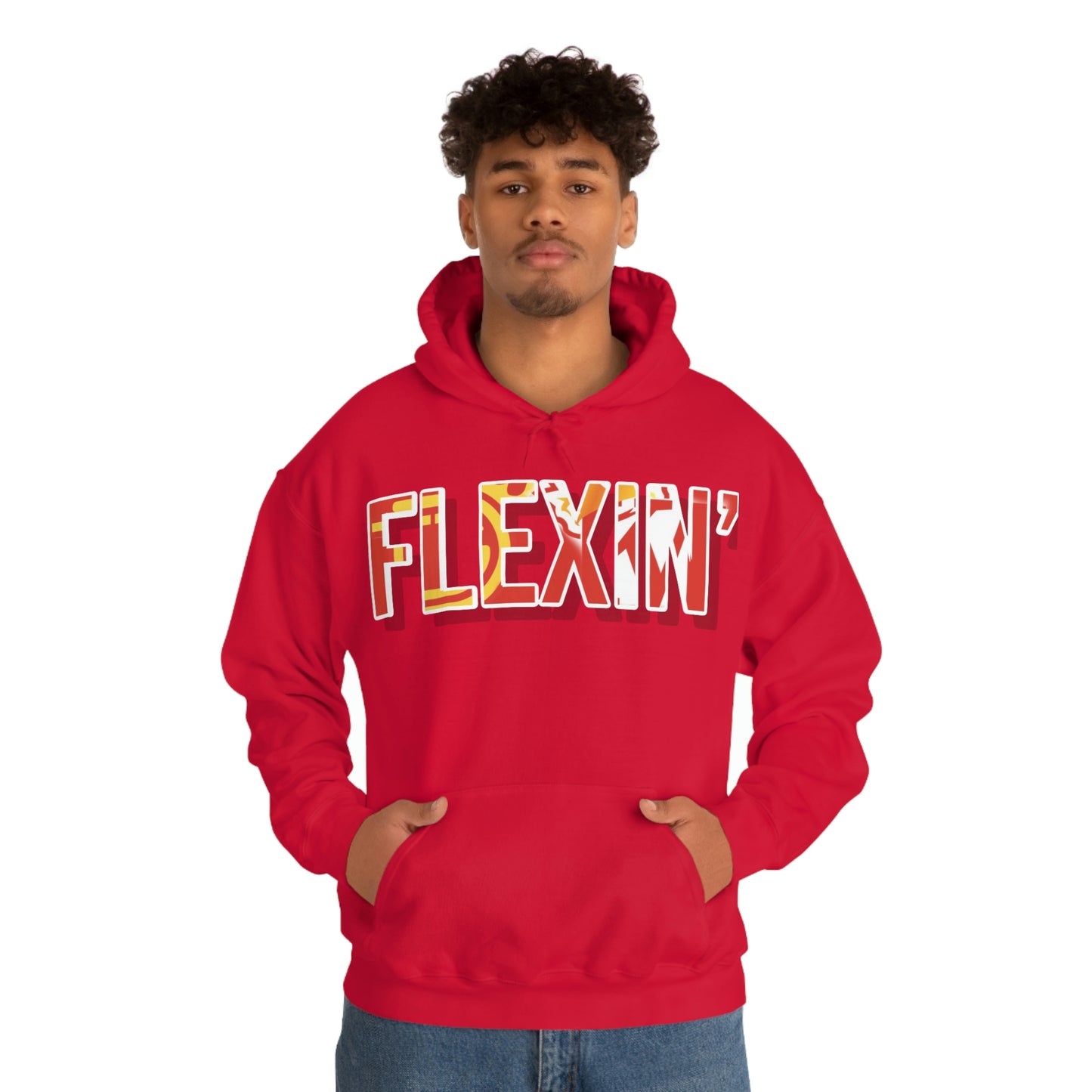 Flexin’- Unisex Heavy Blend™ Hooded Sweatshirt