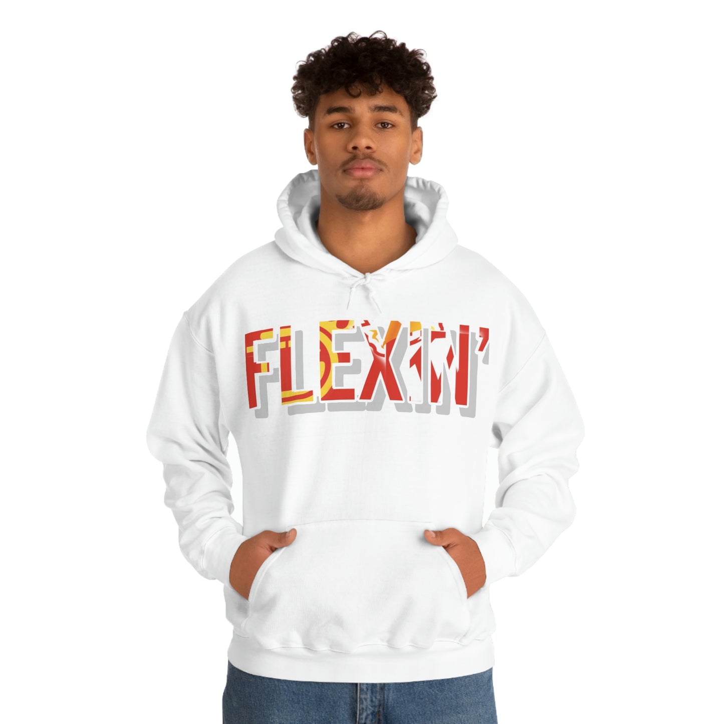 Flexin’- Unisex Heavy Blend™ Hooded Sweatshirt