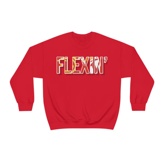 Flexin’- Unisex Heavy Blend™ Crewneck Sweatshirt