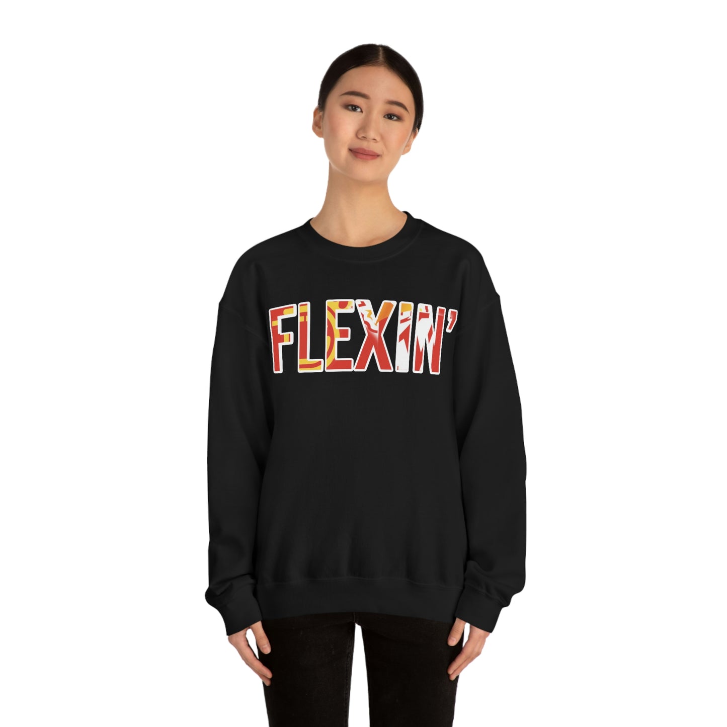 Flexin’- Unisex Heavy Blend™ Crewneck Sweatshirt
