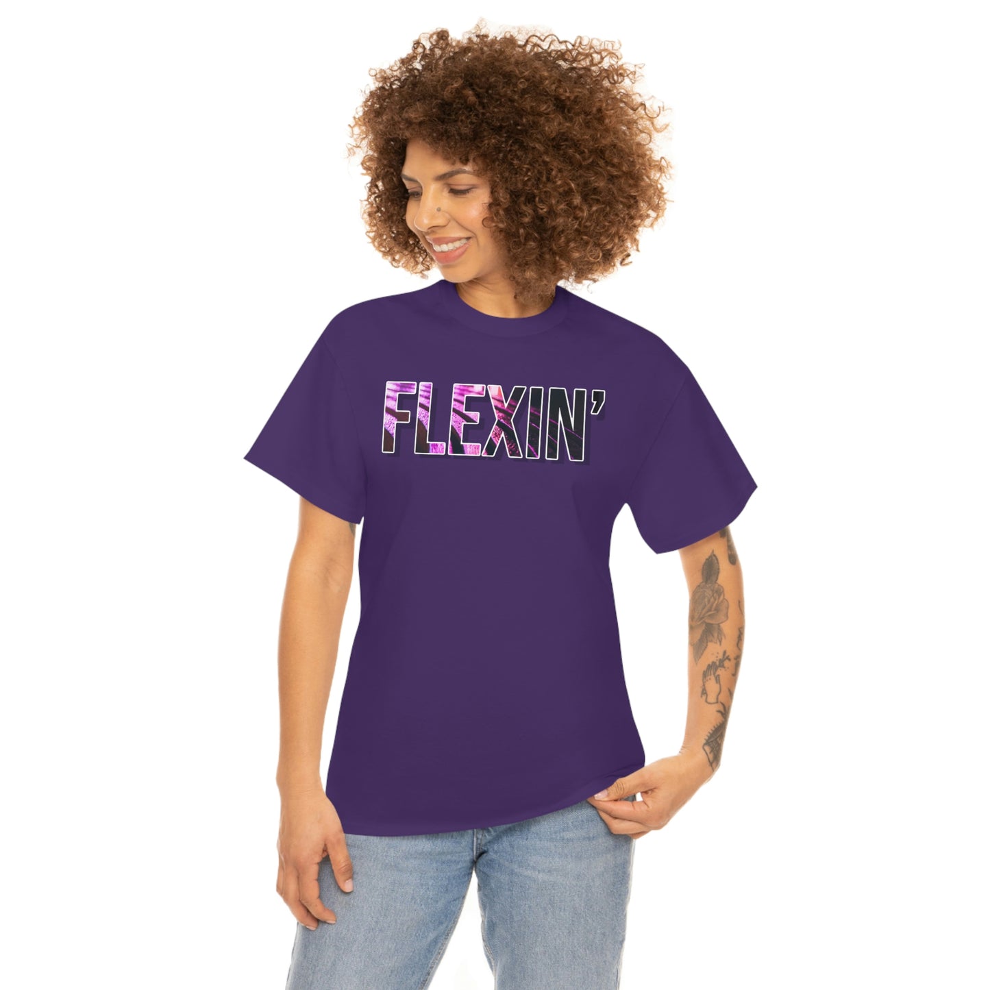 Flexin’ Vibes (Color Rush) Unisex Heavy Cotton Tee