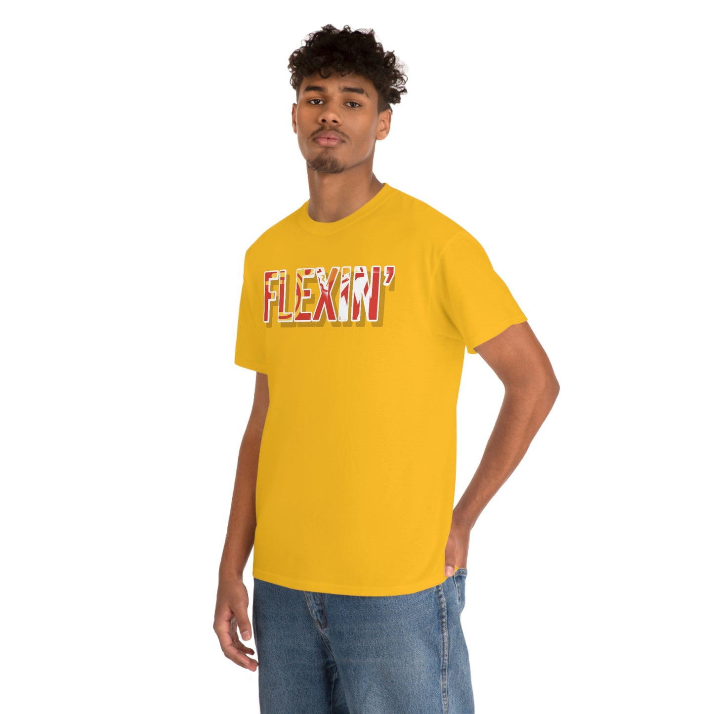 Flexin' (Color Rush) Unisex Heavy Cotton Tee