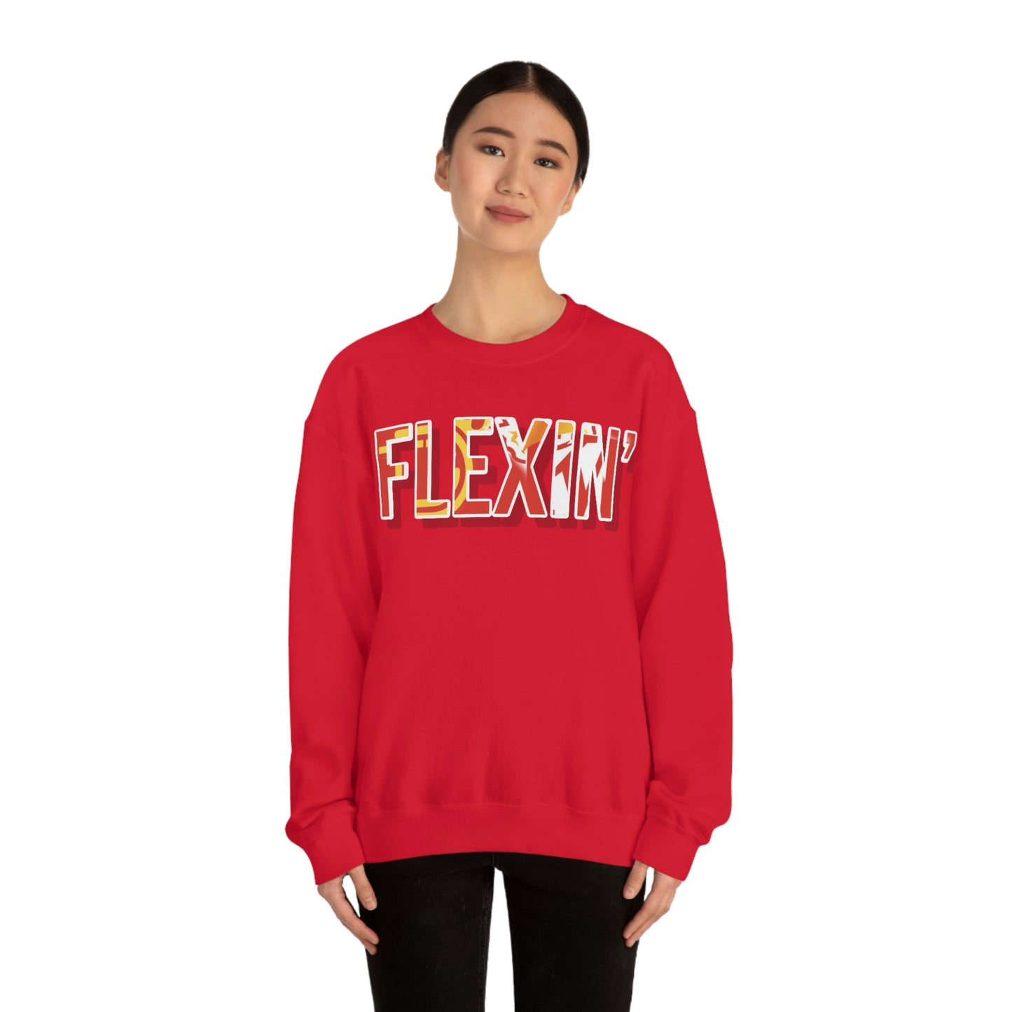 Flexin’- Unisex Heavy Blend™ Crewneck Sweatshirt