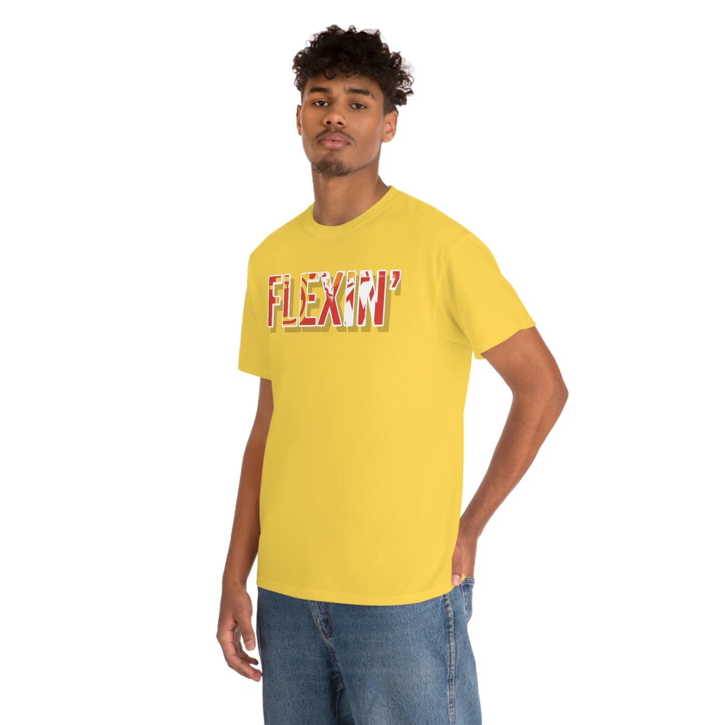 Flexin' (Color Rush) Unisex Heavy Cotton Tee