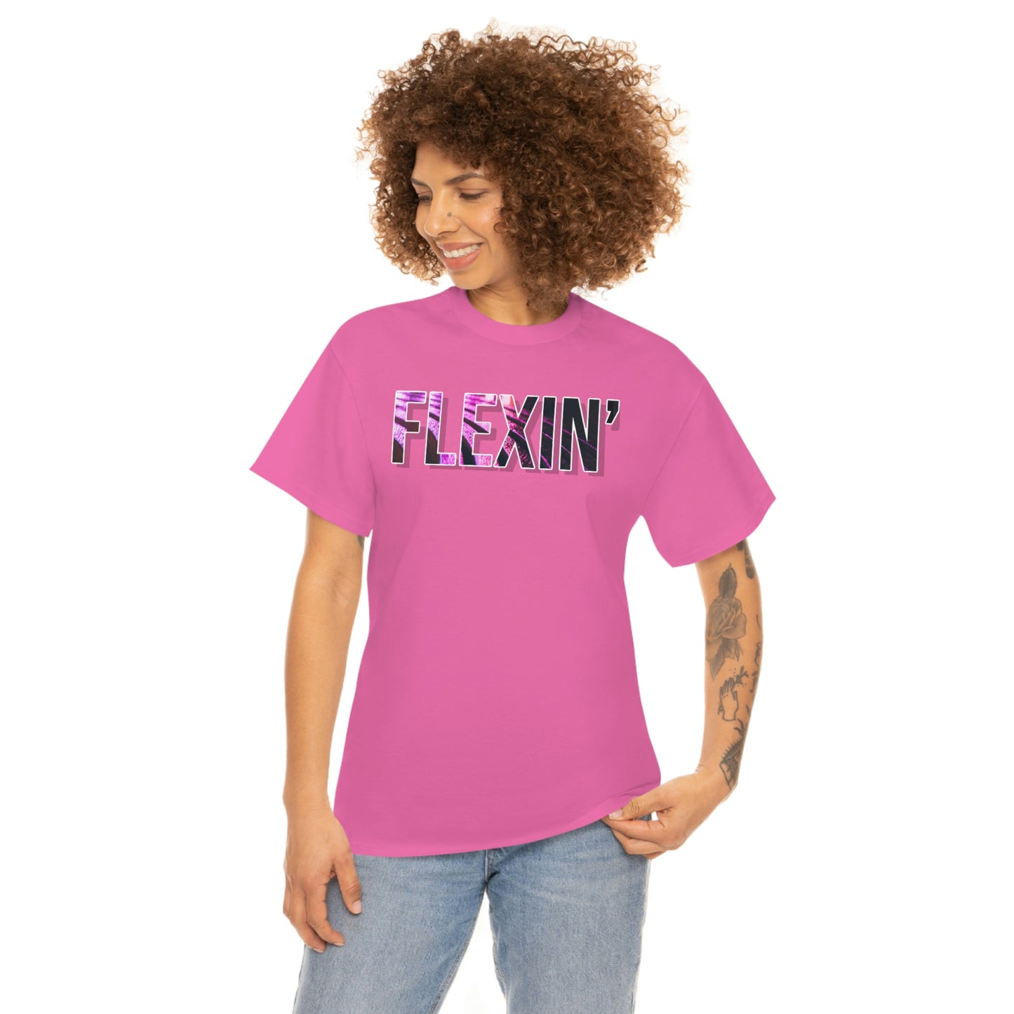 Flexin’ Vibes (Color Rush) Unisex Heavy Cotton Tee