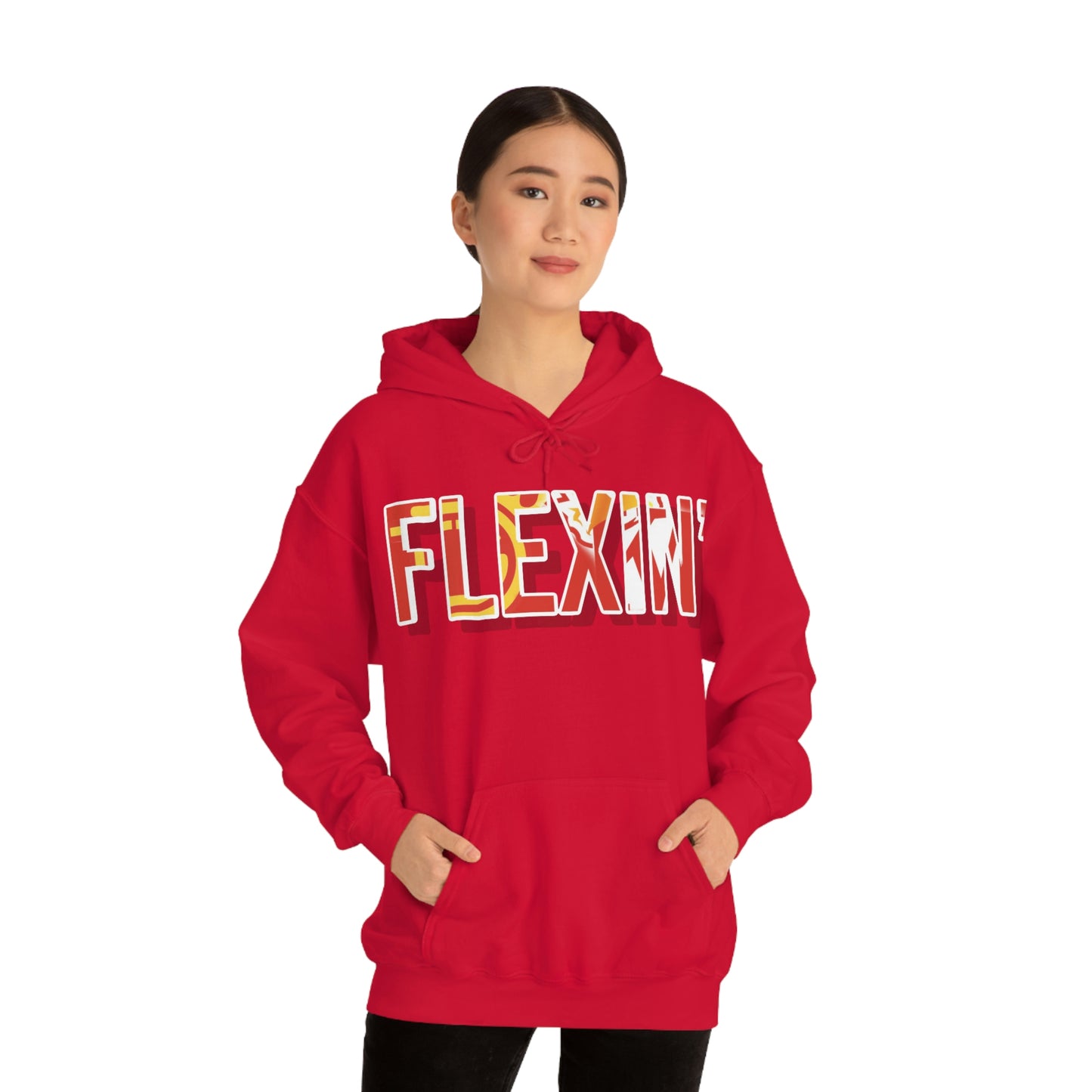 Flexin’- Unisex Heavy Blend™ Hooded Sweatshirt